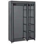 vidaXL vidaXL Folding Wardrobe Grey 110x45x175 cm Fabric - Wardrobe