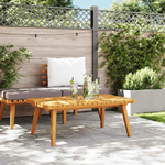 VidaXL Garden Coffee Table 90x55x35 Cm Solid Acacia Wood For Outdoor Patio Living by vidaXL