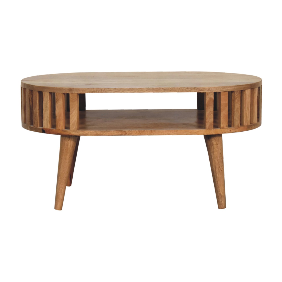 Ariella Coffee Table Oval Solid Mango Living Room