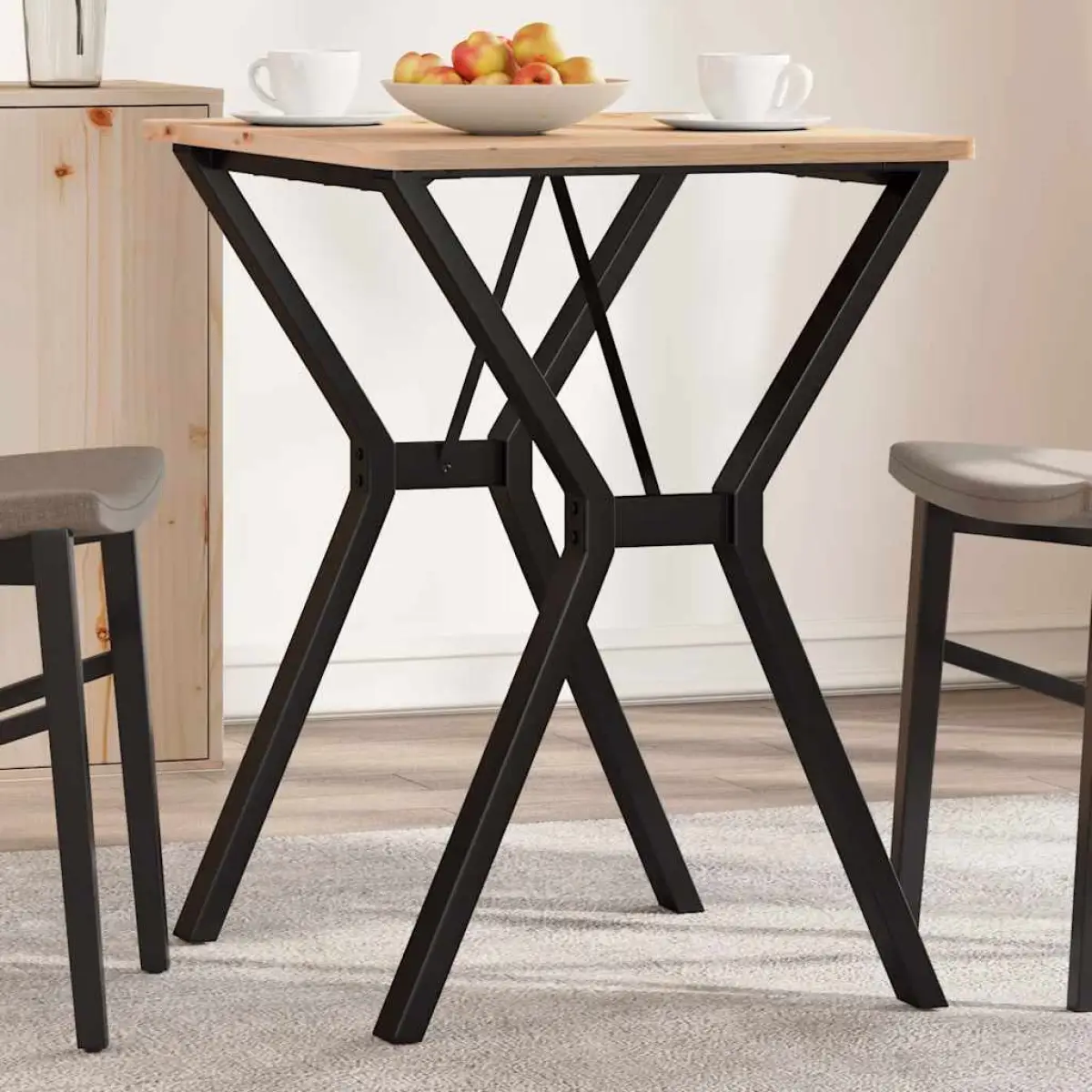 vidaXL vidaXL Dining Table Legs Y-Frame 60x50x73 cm Steel - Dining Table