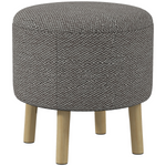 HOMCOM Round Storage Ottoman Compact Hidden - HOMCOM - Home Symphony