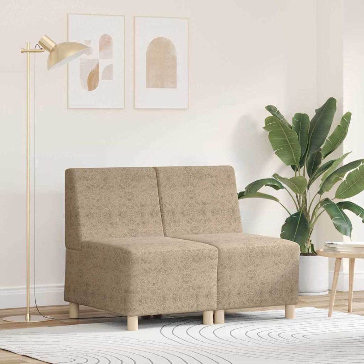 VidaXL Sofa Chair 55x74x82 Cm Faux Suede Armless Home - vidaXL - Home Symphony