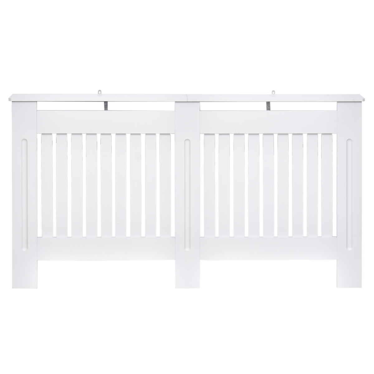 Homcom Radiator Cover Slatted 152x19x81cm Home