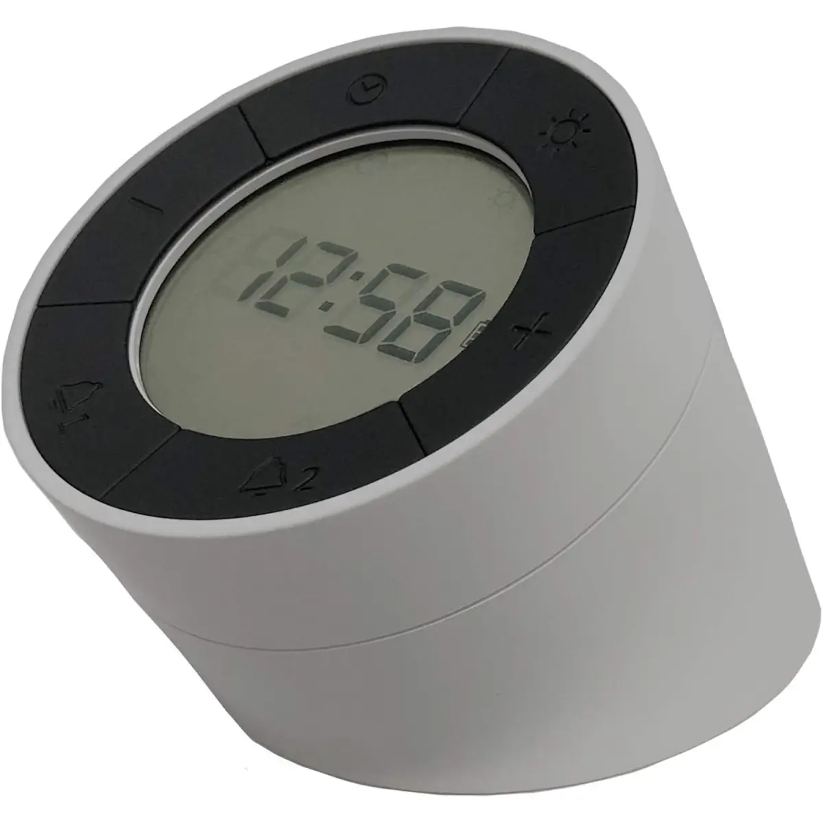 Acctim Acctim Jowie Dual Digital Alarm Clock/Nightlight Superbrite with Light Touch Sensor Grey - Clock