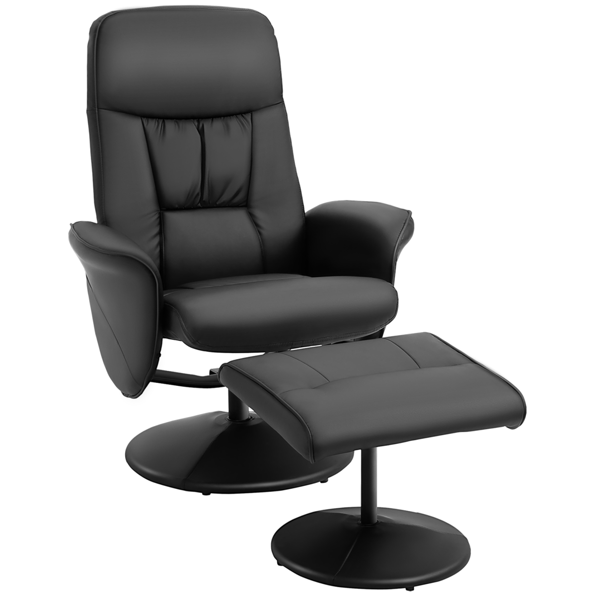 Premium Reclining Armchair Full-Size with 360 Swivel Ottoman for Home and Office - Unbranded - Home Symphony