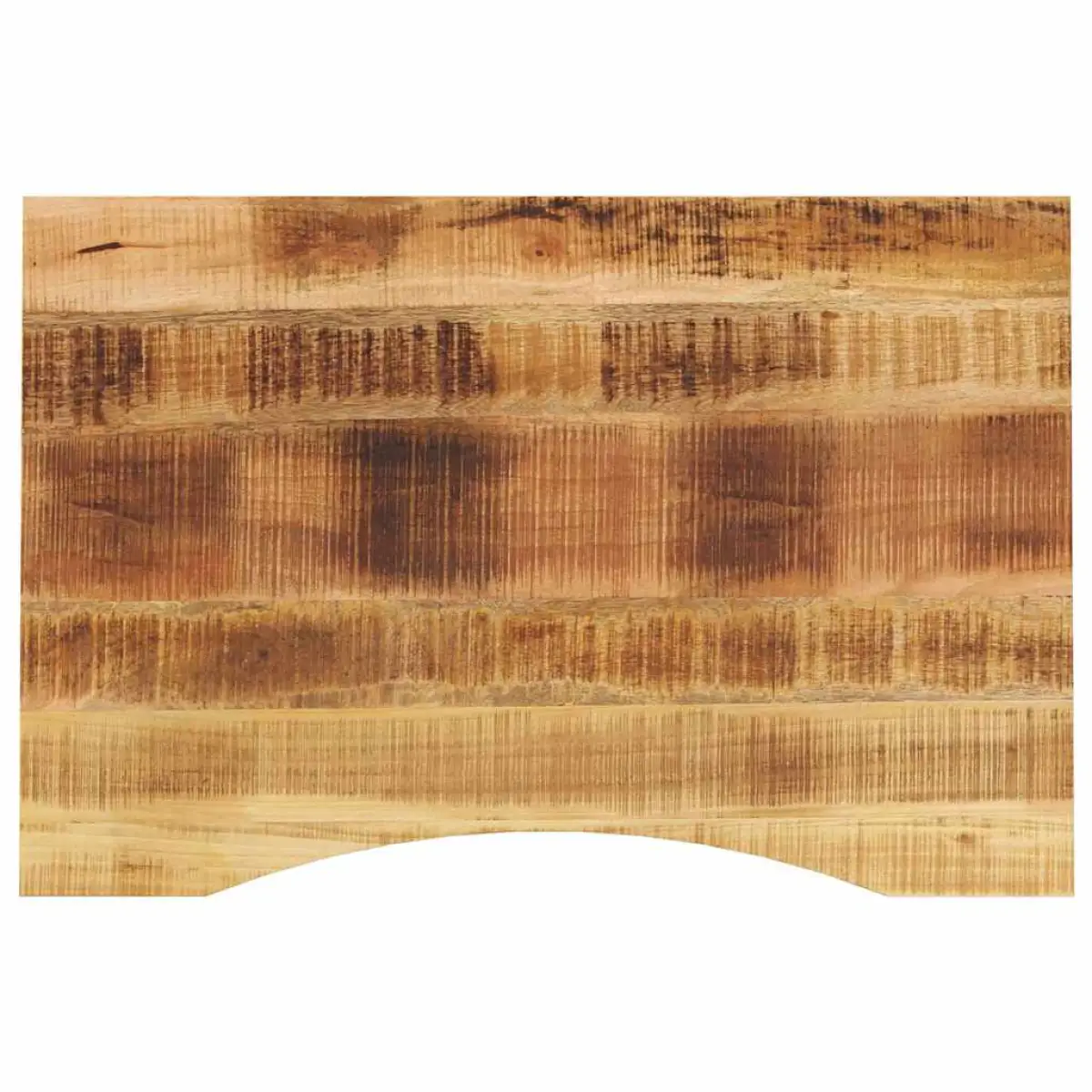 vidaXL vidaXL Desk Top with Curve 90x50x2.5 cm Solid Wood Rough Mango - Desk