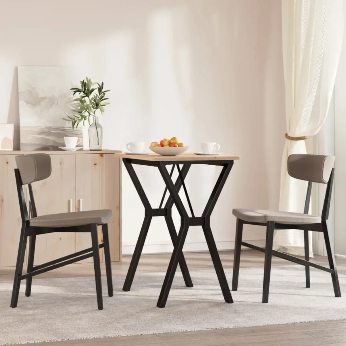vidaXL vidaXL Dining Table Legs Y-Frame 60x40x73 cm Steel - Dining Table
