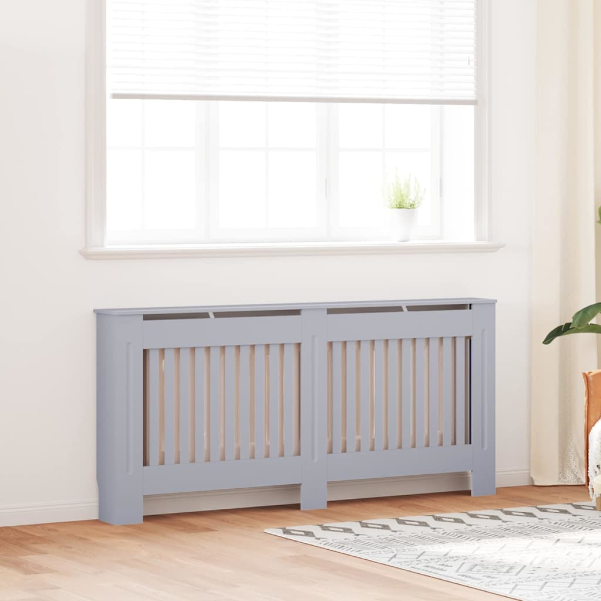 vidaXL Radiator Cover 172x19x81.5cm Slatted Home