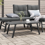 vidaXL vidaXL Garden Coffee Table 90x45x35 Cm Powder-Coated Steel Outdoor Patio - Coffee Table