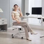 Premium Ergonomic Massage Office Chair 43 to 51cm Height Adjustable Lumbar Headrest Flip Up Armrests For Home Office by N/A