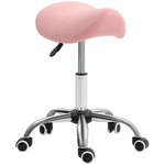 HOMCOM HOMCOM Saddle Stool 49-61cm Adjustable Salon - Bar Stool