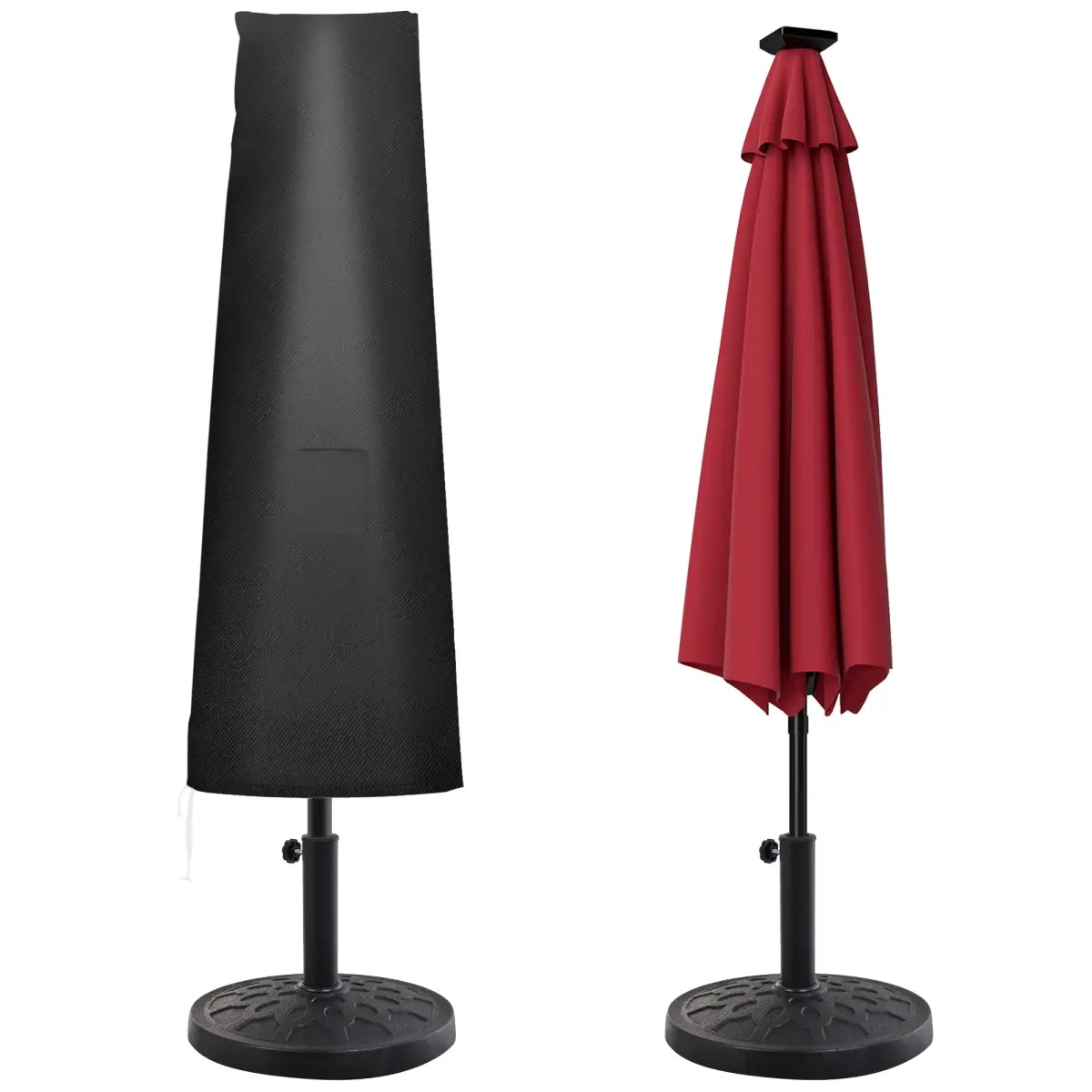 Outsunny Parasol Umbrella Cover Outdoor Protector Weatherproof Cantilever Garden - Parasol