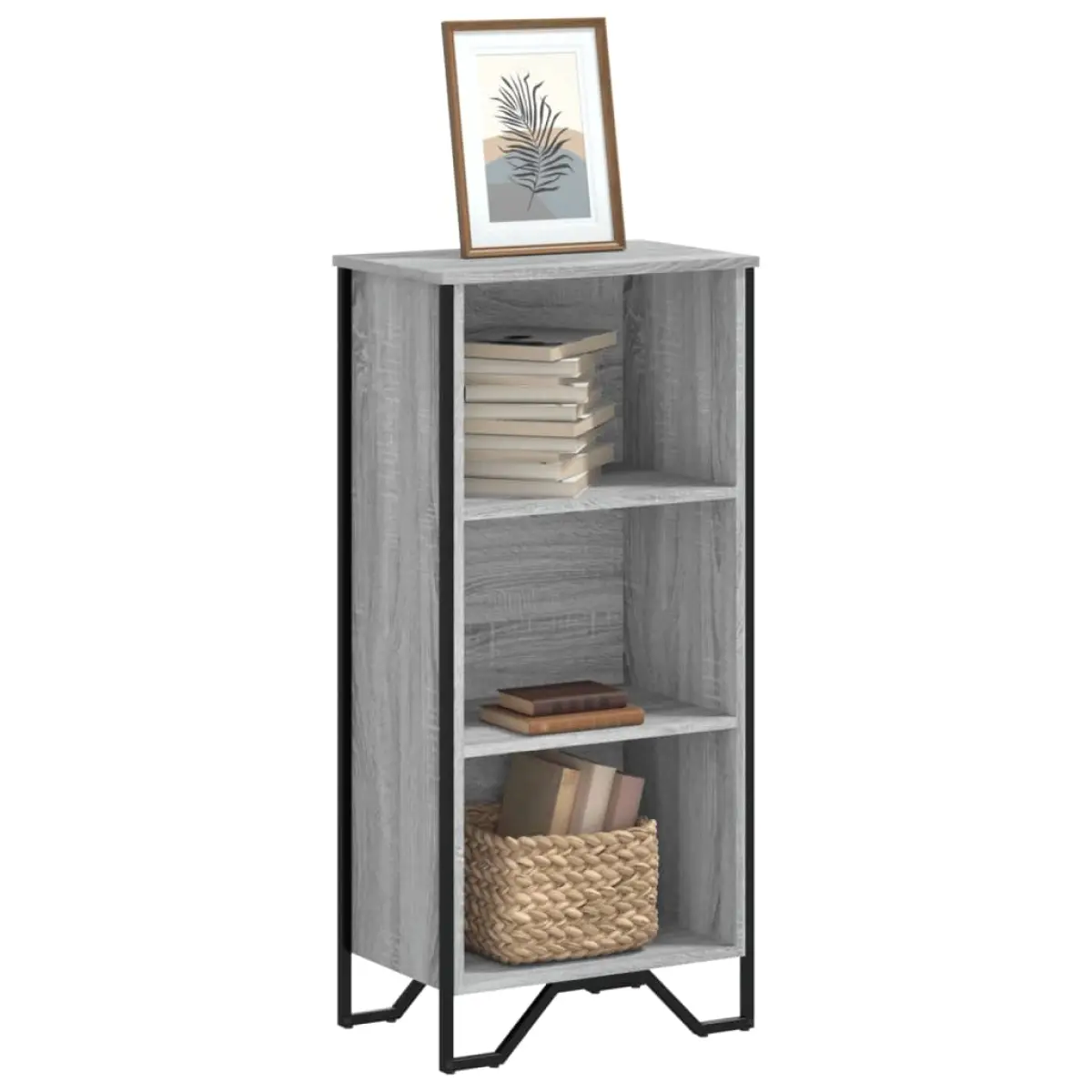 vidaXL vidaXL Bookcase Grey Sonoma 50x31x106 cm Engineered Wood - Bookcase