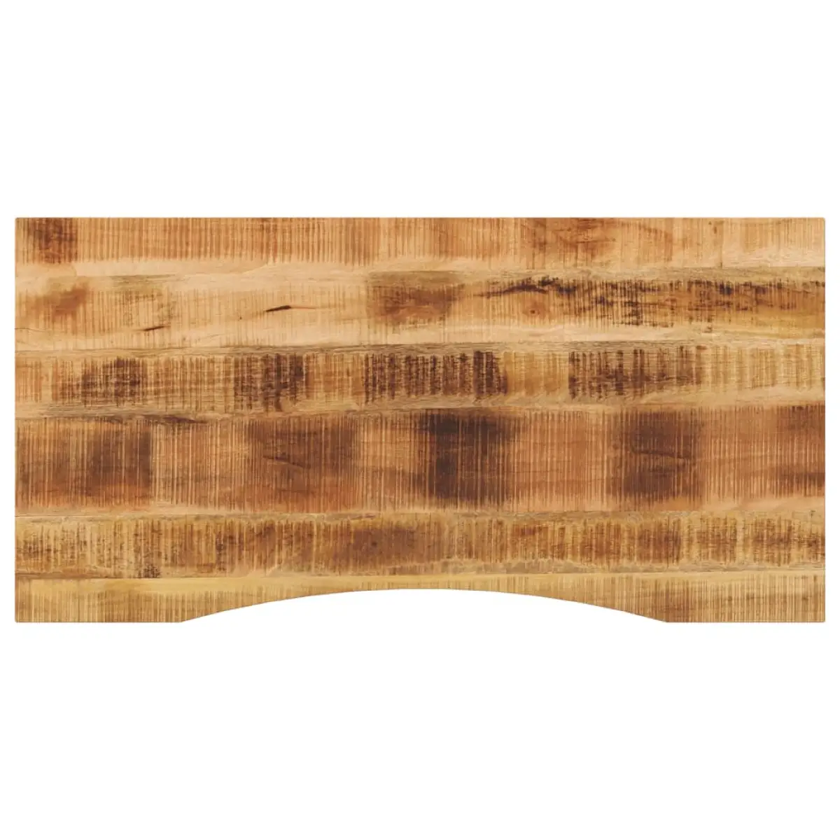 vidaXL vidaXL Desk Top with Curve 120x60x2.5 cm Solid Wood Rough Mango - Desk