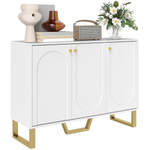 HOMCOM HOMCOM Sideboard with Adjustable Shelves & Doors for Living Room, White - Sideboard