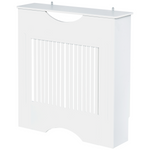 HOMCOM Radiator Cover Slatted Front White Home - HOMCOM - Home Symphony