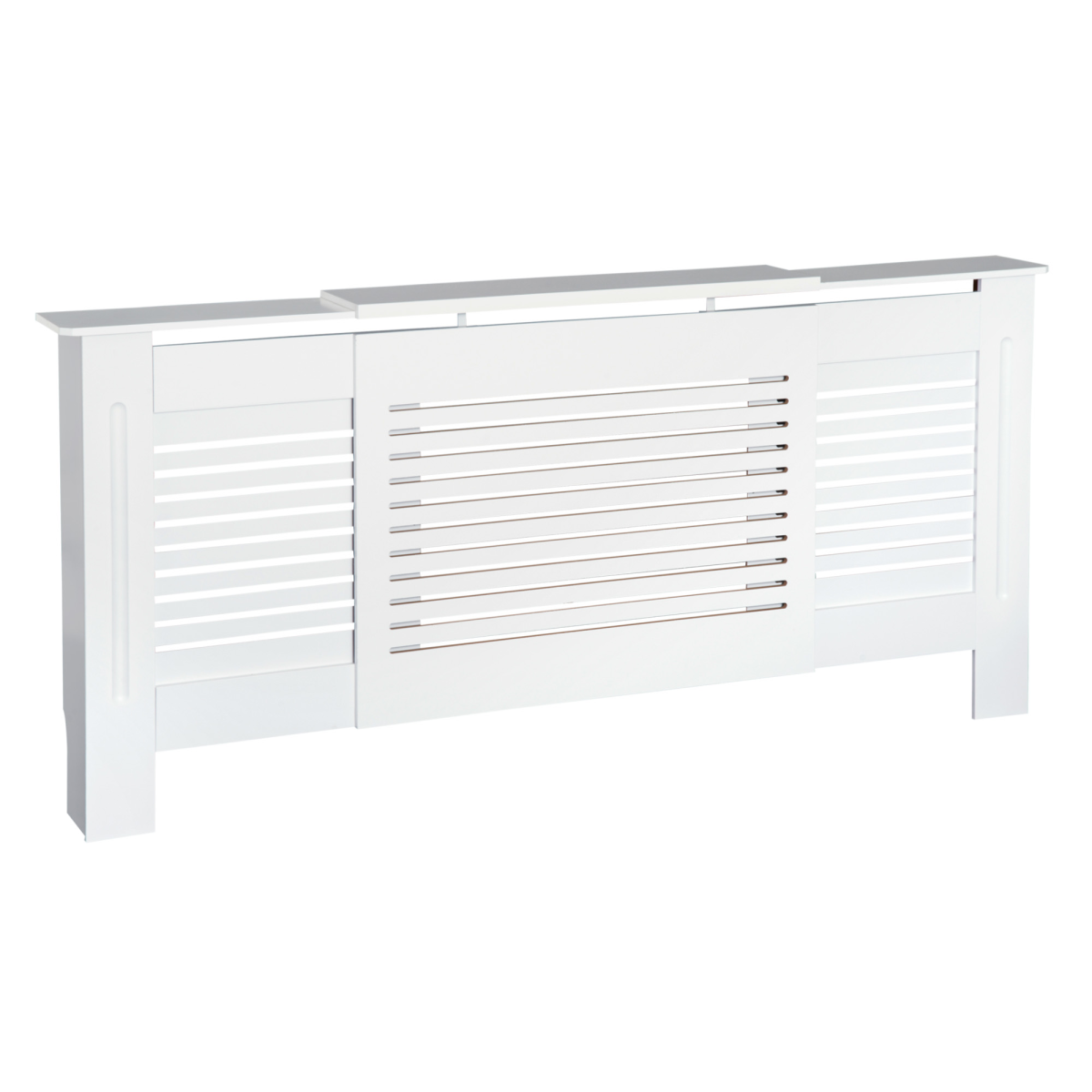 Prime White Radiator Cover Adjustable Slats Home