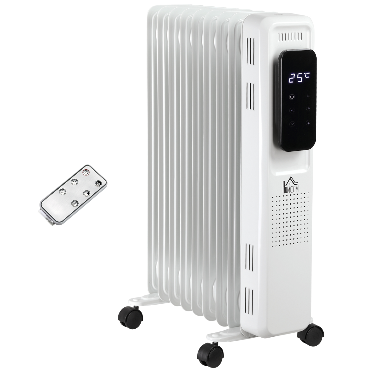 HomCom Oil Radiator 9 Fin Remote Timer Home - HOMCOM - Home Symphony
