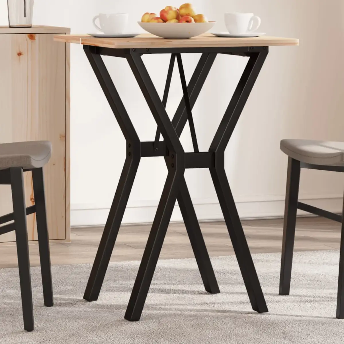 vidaXL vidaXL Dining Table Legs Y-Frame 40x40x73 cm Steel - Dining Table