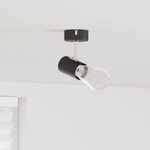 vidaXL vidaXL Ceiling Spotlight with Spotlights Black 6.5 x 6 x 11.5 cm Metal - Spotlight