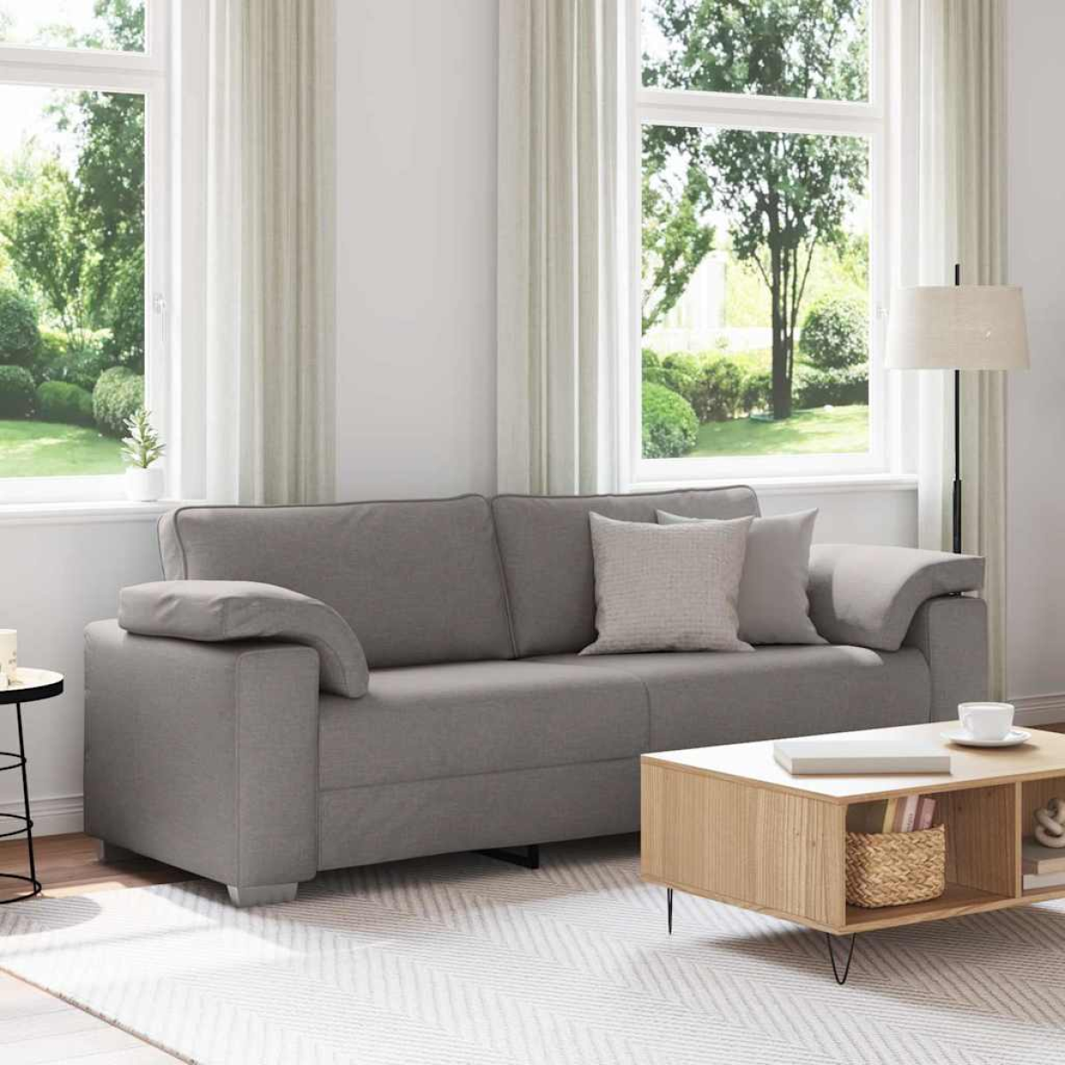 vidaXL Sofa 219x77x82 Fabric Living Room - vidaXL - Home Symphony