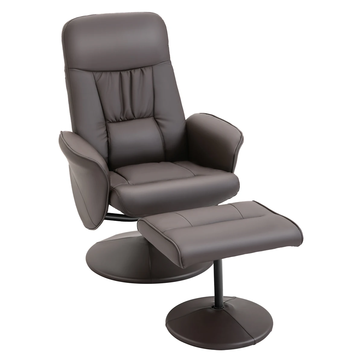 Unbranded Premium Reclining Armchair Ottoman 2 Piece 360 Swivel Home - Recliner