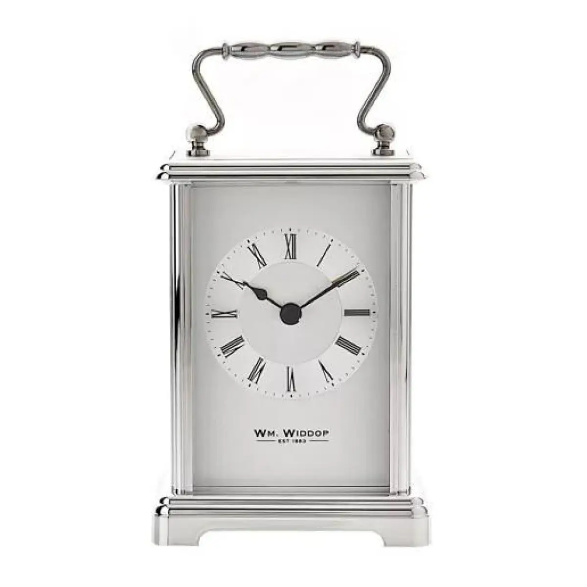 WIDDOP Wm Widdop Silver colour Carriage Clock - Clock