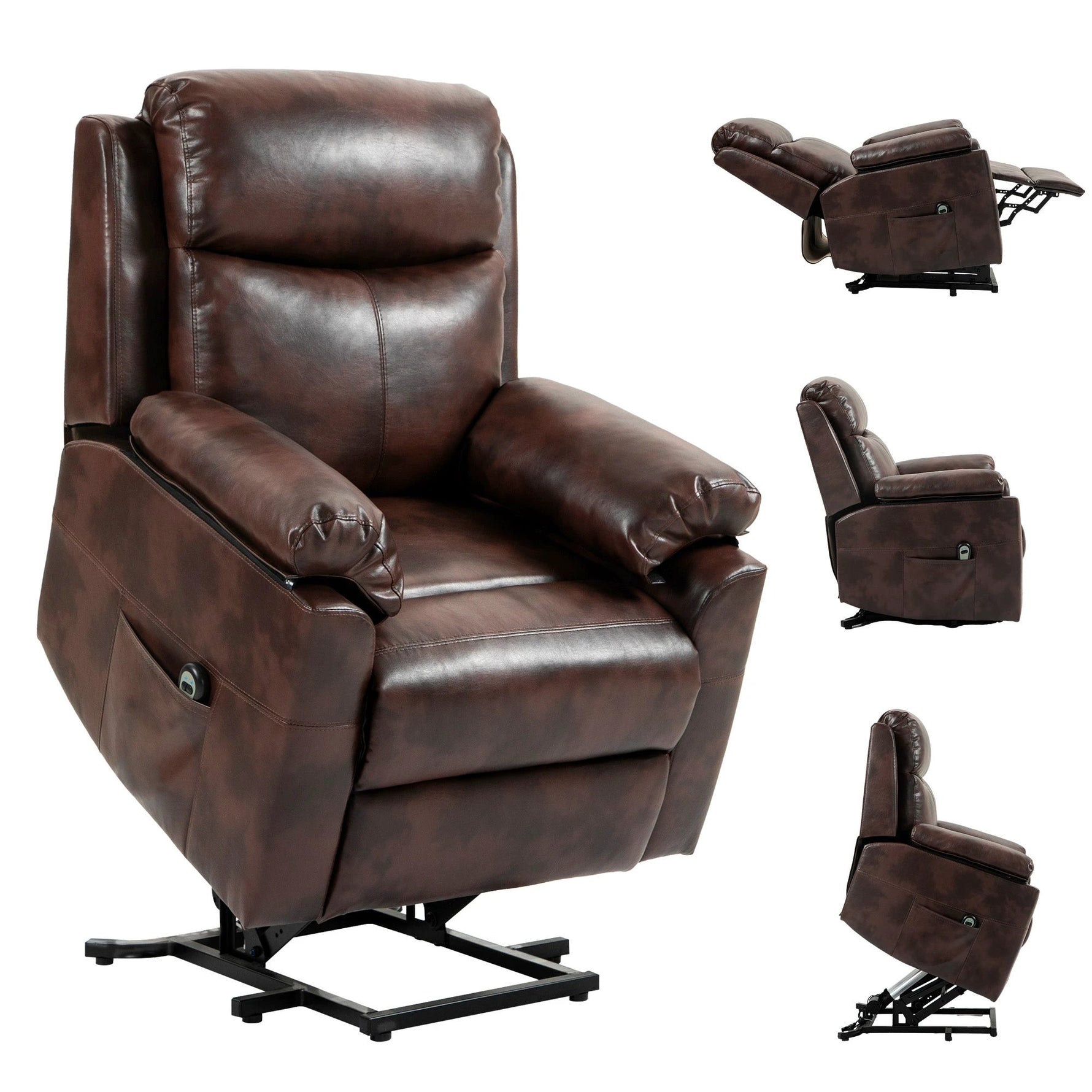 HOMCOM HOMCOM Power Lift Chair Electric Riser Recliner with Remote Control - Recliner