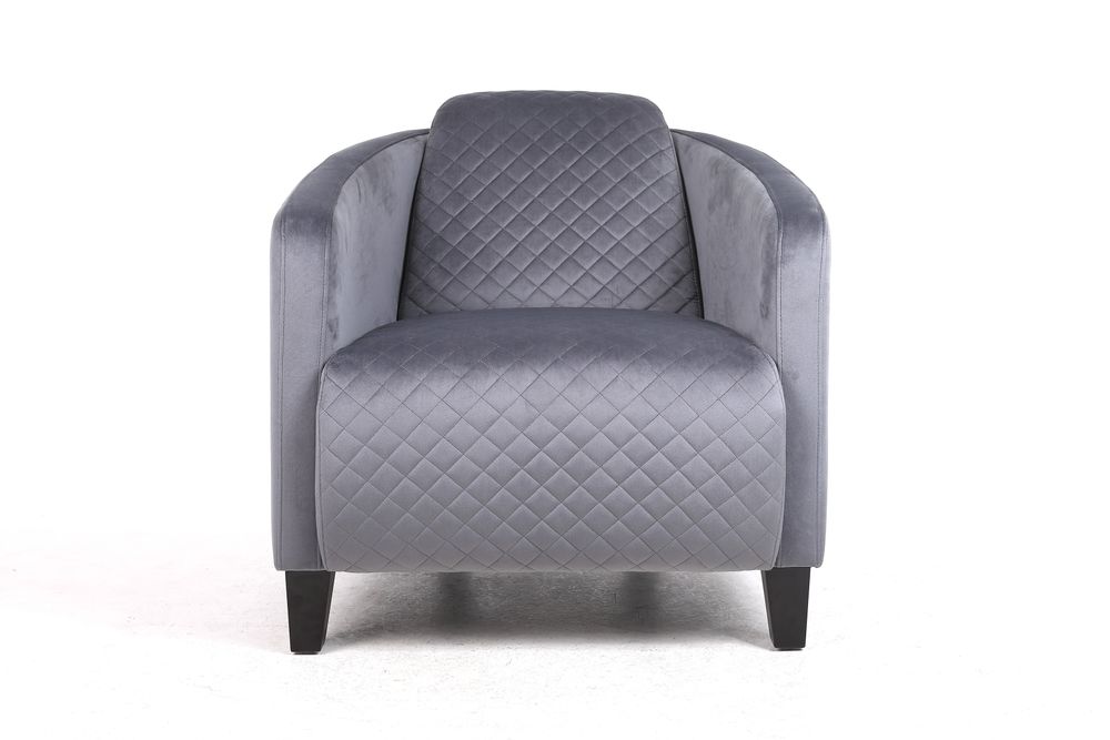86CM LEAD COLOUR VELVET ARMCHAIR - Armchair from MSL