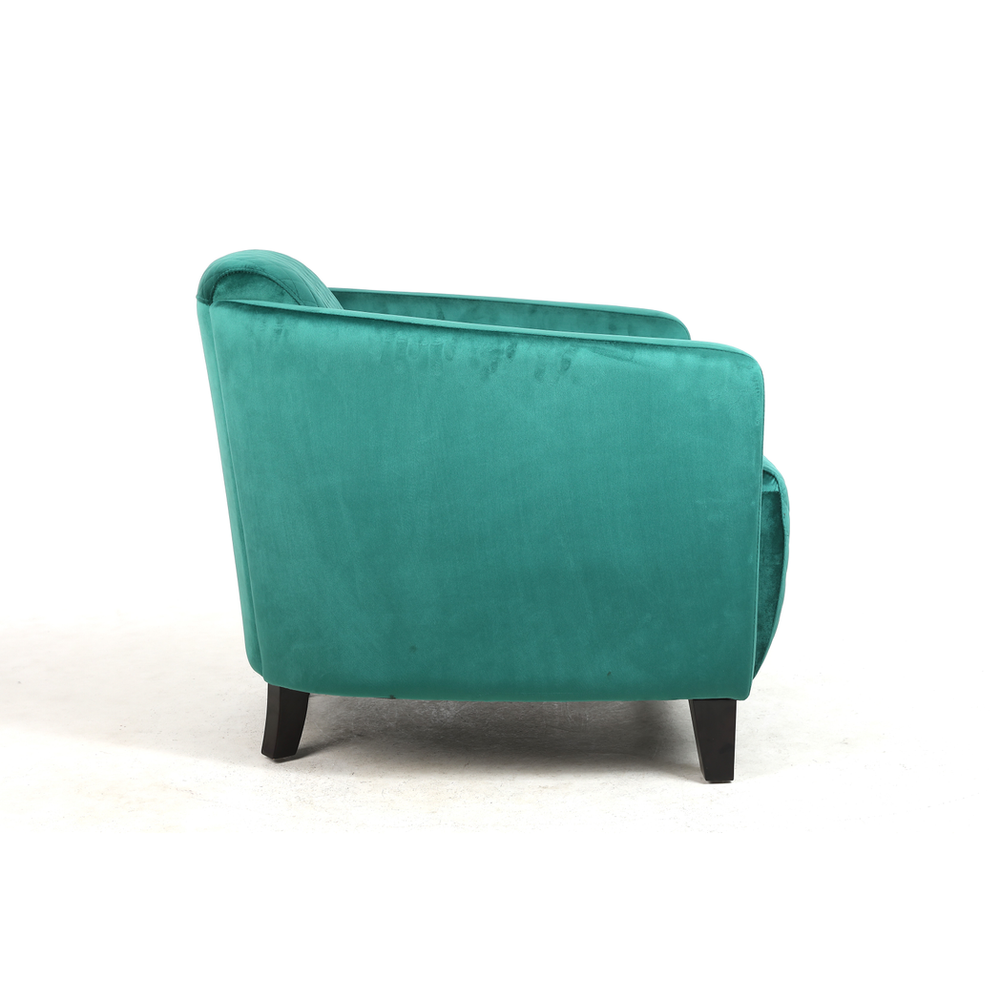 86CM SEAGRASS COLOUR VELVET ARMCHAIR - Armchair from MSL