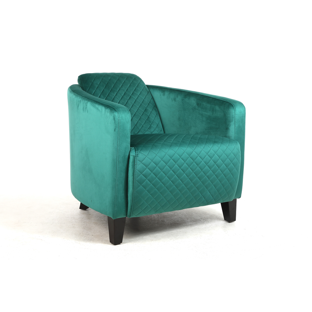 86CM SEAGRASS COLOUR VELVET ARMCHAIR - Armchair from MSL