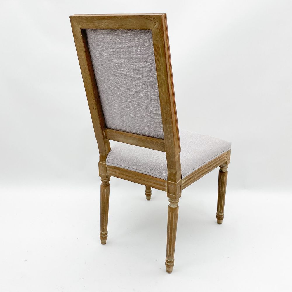 96CM BEIGE LINEN FABRIC LOUIS CHAIR (HS) - Dining Chairs from MSL