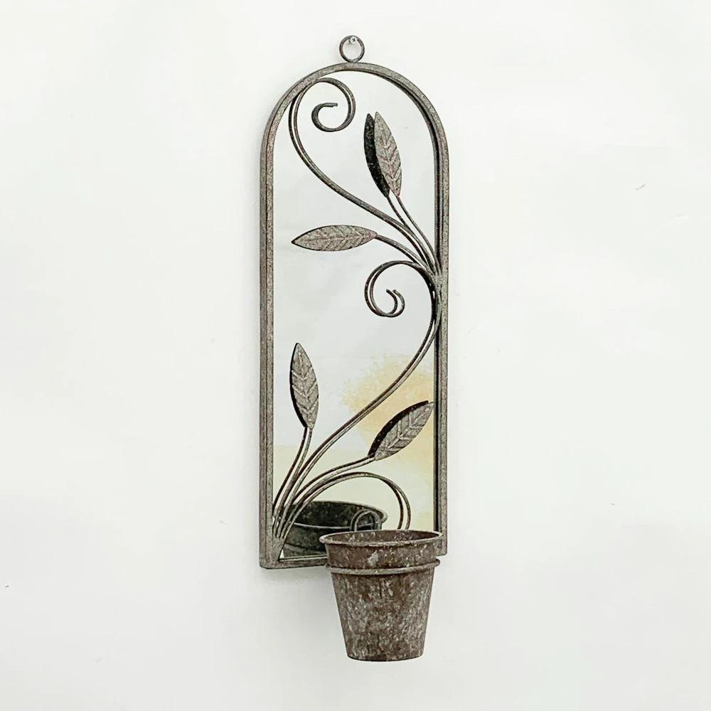 64cm Wall Mirror with Single Planter by MSL