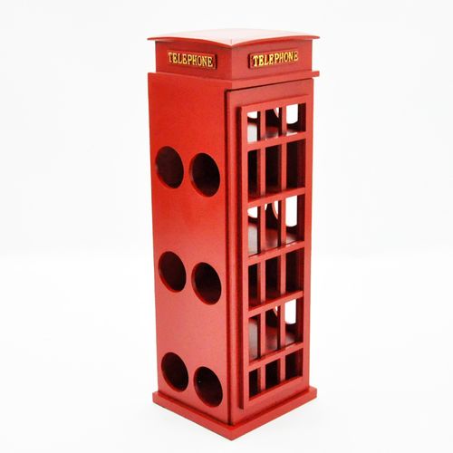 77CM TELEPHONE BOX WINE RACK - Wine Rack from MSL