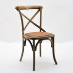 Natural French Cross Back Chair by MSL