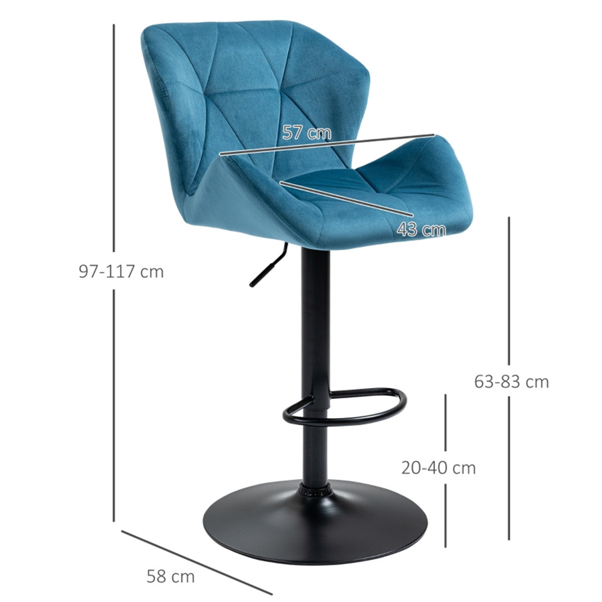 Bar Stools/Dining Chair/Office Chair Blue - Bar Stool from N/A