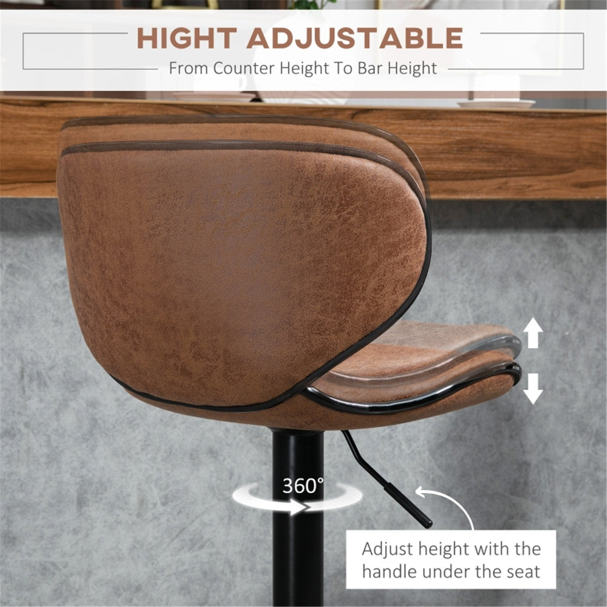 Bar Stools/Dining Chair/Office Chair Brown - Bar Stool from N/A