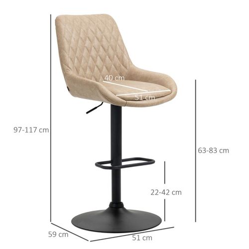 Bar Stools/Dining Chair/Office Chair Light Khaki, Black - Bar Stool from N/A
