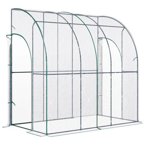 N/A Walk-In Lean to Wall Tunnel Greenhouse - Greenhouse