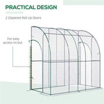 N/A Walk-In Lean to Wall Tunnel Greenhouse - Greenhouse