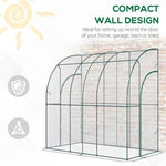 N/A Walk-In Lean to Wall Tunnel Greenhouse - Greenhouse