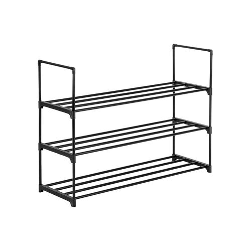 3 Tiers Shoe Rack Shoe Tower Shelf Storage Organizer For Bedroom, Entryway, Hallway, and Closet Black Color - Shoe Storage from N/A