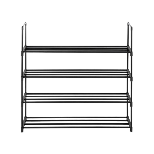 4 Tiers Shoe Rack Shoe Tower Shelf Storage Organizer For Bedroom, Entryway, Hallway, and Closet Black Color - Shoe Storage from N/A