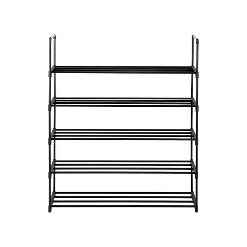 5 Tiers Shoe Rack Shoe Tower Shelf Storage Organizer For Bedroom, Entryway, Hallway, and Closet Black Color - Shoe Storage from N/A