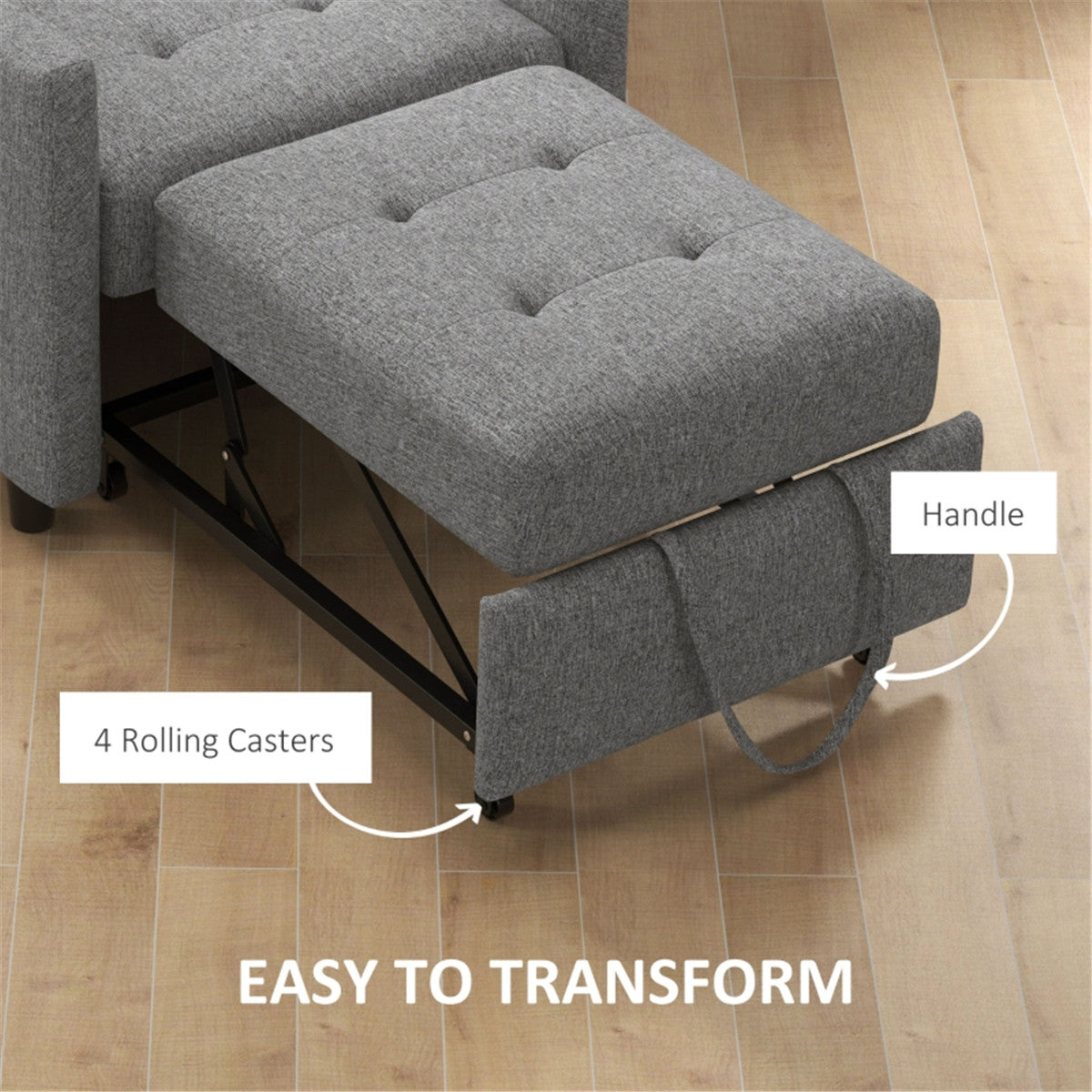 Sofa Chair /Single sofa bed Grey - Sofa Bed from N/A