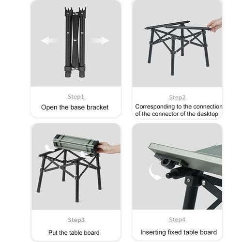 Naturehike Aluminum Alloy Folding Table Outdoor Camping Portable Barbecue Table Camping Picnic Table - Picnic Tables from Naturehike