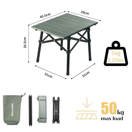 Naturehike Aluminum Alloy Folding Table Outdoor Camping Portable Barbecue Table Camping Picnic Table - Picnic Tables from Naturehike