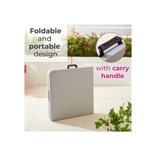 Neo Folding Picnic Table Portable 4FT Extendable Height - Picnic Tables from Neo