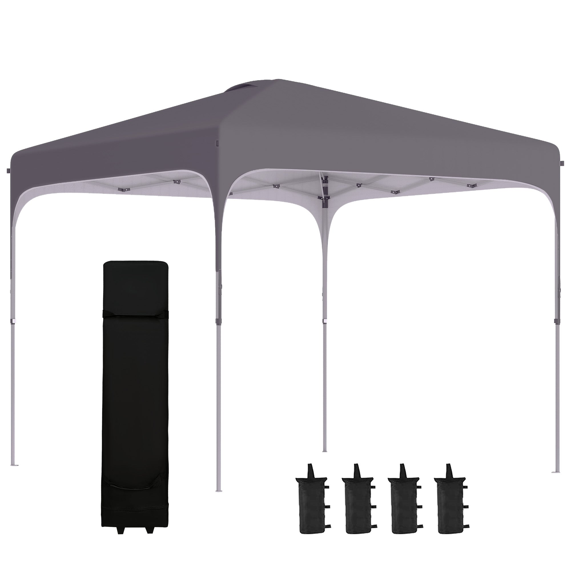 3x3M Pop Up Gazebo, Foldable Canopy Tent & Carry Bag with Wheels & 4 Legs - Home Symphony