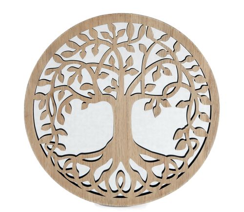 Round Cut Out Tree Of Life Mirror 35cm - Mirror from Order Notifications